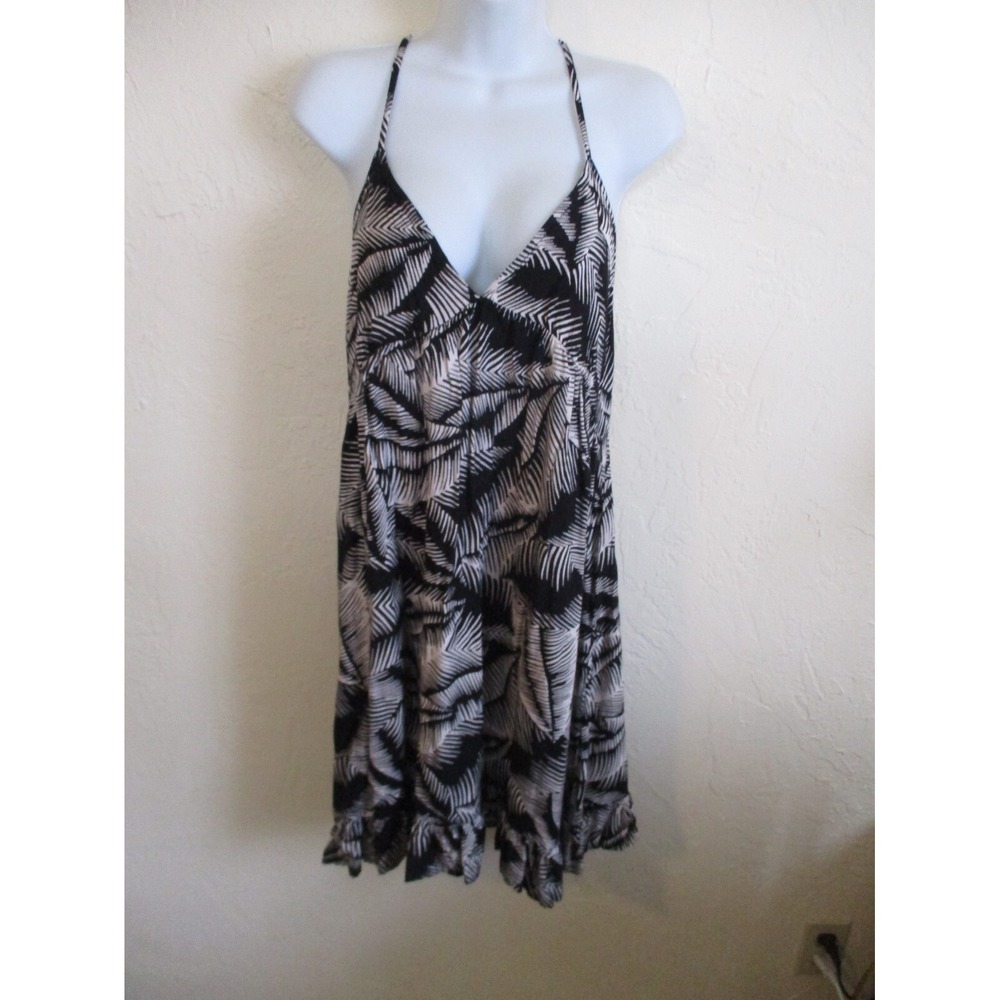 Volcom Sundress Size XL (12) Palm Tree Print